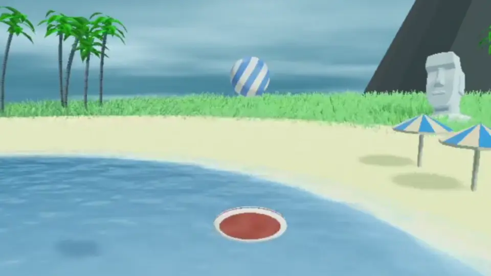 The cover box-art for Juggle Star DX. The image contains the logo, is set
                                     on a beach with moyai and a mountain in the background. A paddle is juggling balls
                                     in the foreground.